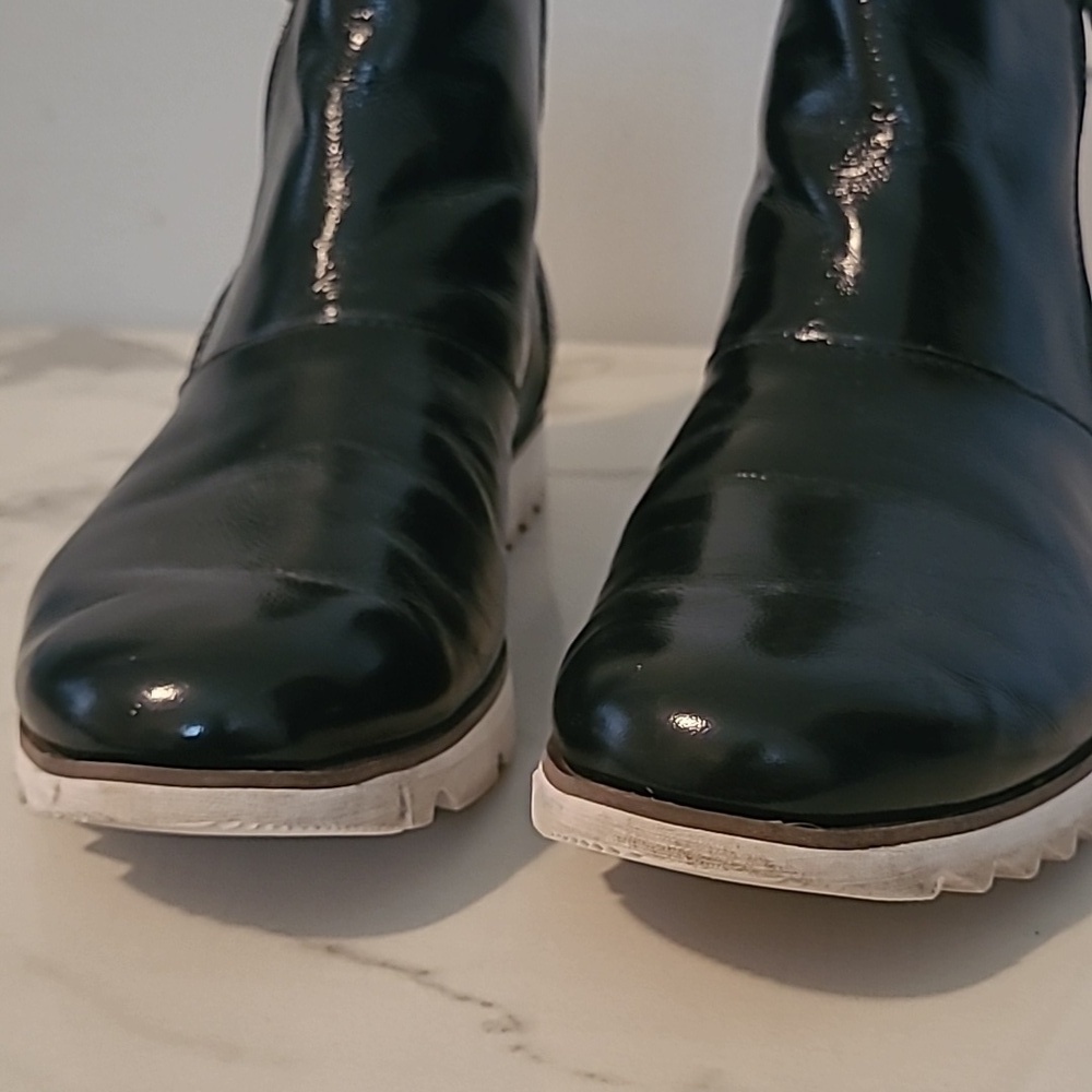 Black Leather Ankle Boots - Picture 13 of 13
